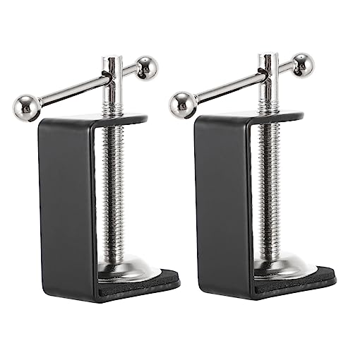 HOUDERCO Adjustable Work Surface Mounting Bracket Metal Base Desk Clamp C-shaped Cantilever Clamp