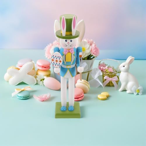 Figurines Casse-Noisette Lapin en bois : la solution pour une déco de table de Pâques réussie