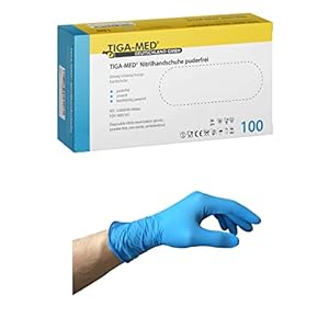 Nitril handschoenen S M L XL BIG PACK 1000/2000/4000 stuks poedervrij latexvrije beschermende handschoenen onderzoekshandschoenen (XL, 2000)