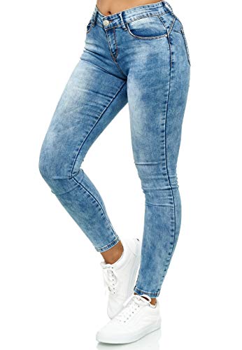 Elara Pantaloni Donna Cargo Jeans Slim Fit Tasche Laterali Chunkyrayan  lencicol Donna Moda
