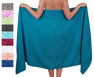 Betz Badhanddoek, groot, XXL, 100 x 200 cm, badhanddoeken, saunahanddoek, 100% katoen, kleur petrol