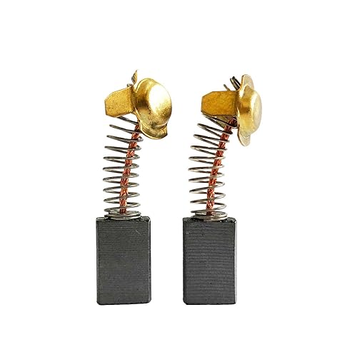 2 spazzole di carbone motore 7 x 11 x 17/18,5 mm