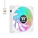 Thermaltake CT140 EX ARGB Reverse PC Cooling Fan White (3-Fan Pack), Magnetic Connection, 5V Motherboard Sync, 16.8 Million Colors 9 Addressable LEDs, 140 mm Case/Radiator Fan, CL-F195-PL14SW-A