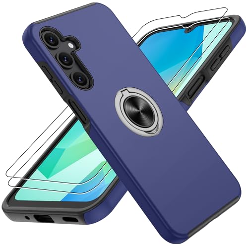 Coque Samsung Galaxy A16 bleu pour éviter les chutes avec anneau
