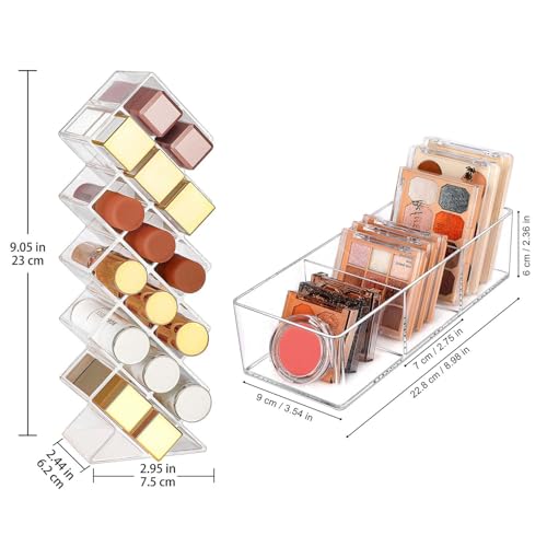 Image of JessLab Acrylic Organizer (3 Slot) Bundle with Lipstick Organizers (16 Slot)