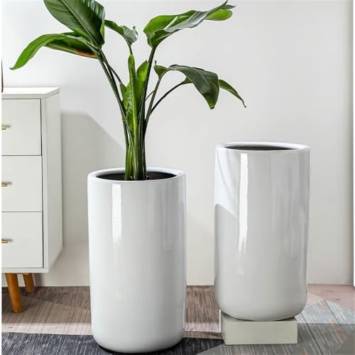 Pots de fleurs ronds avec drainage et support pour plantes - 7