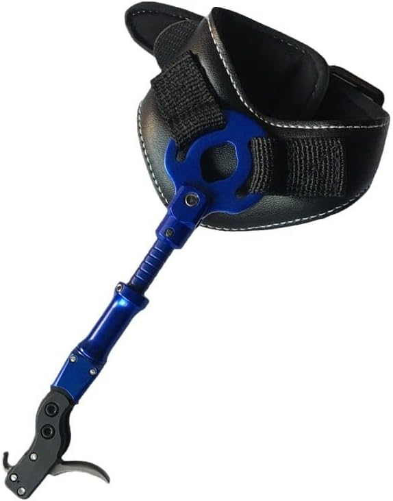 1pcs Compound Bow Release Aids Adjustable Length Archery Wristband Releases Thumb Gripper Caliper for Hunting Shooting Accessories