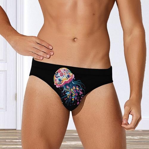 Jellyfish Men's Swim Trunks Briefs Swimsuit Swimwear Bathing for Underwear Beach3