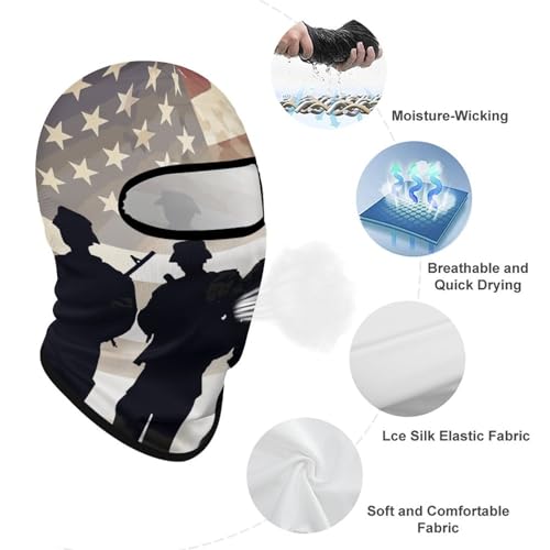 Balaclava máscara de esquí cubre cara completa protección solar para hombres y mujeres miniatura 3