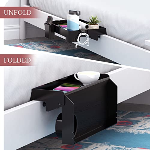 Mensola A Clip Per Letto A Castello – In Acciaio, Con Portabicchiere, Per Materassi 15-25 Cm, Carico 17.5-35 Lbs