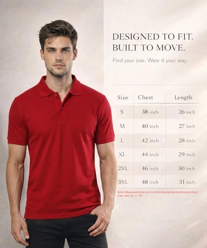 Image of Scott International Cotton Polo T Shirt | Collar Half Sleeves Plain T-Shirt | Tshirt for Men Stylish | Casual Tee for Office, Sports, Gym & Everyday Comfort | Men's Breathable All-Season Tshirt