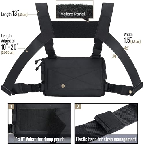 Mochila chaleco de pecho para camping running y escalada en montaña 6