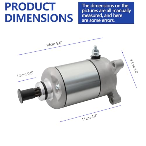Starter Motor para Polaris Sportsman 500 ATV 12V 9 dientes Reemplazo 3090188 3084981 SMU0061 Compatible con Ranger 500 Scrambler Magnum Trail Boss Big Boss ATP 1995-2014 miniatura 4