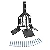 Weathervane steel adjustable cupola mount weather vanes mount for roof with mounting brackets extension 4 plates  urban country home decor
