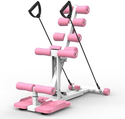 Deep Squat Machine for Women, Adjustable Glutes Trainer Machine, Core & Leg Exercise, Push Up Workout Equipment at Home Gym，New