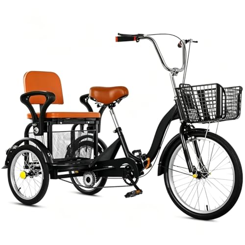 Vélo course trois roues 20 pouces avec panier, tricycle for adultes, vélo 3 roues réglable for personnes âgées, tricycle cargo avec panier, vélo de cyclisme for les achats de sports de plein Vélo course trois roues 20 pouces avec panier, tricycle for adultes, vélo 3 roues réglable for personnes âgées, tricycle cargo avec panier, vélo de cyclisme for les achats de sports de plein