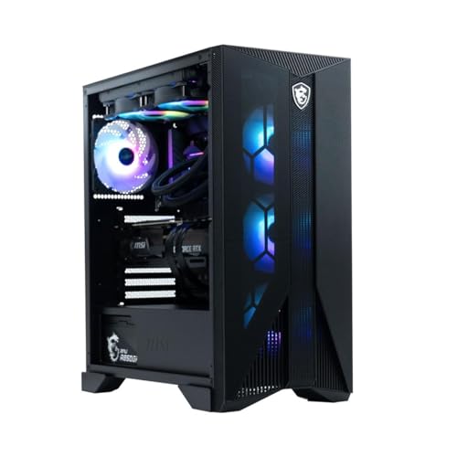 Image of MSI Aegis RS Gaming Desktop: Intel Core i7-14700KF, Geforce RTX 4070, 32GB DDR5, 2TB m.2 NVMe SSD, Liquid Cooling, 80+ Gold PSU, WiFi 7, Keyboard & Mouse, DIY Friendly, Windows 11 Home: 14NUE7-628US