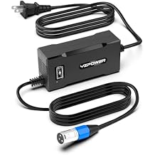 24V 8A Lithium Battery Charger for Electric Wheelchairs, Compatible with Pride Jazzy 614/614HD/Elite, Go-Go Elite Traveller, Drive Medical, Rascal 200T/500T, Lakematic, Shoprider, Golden Tech Scooters