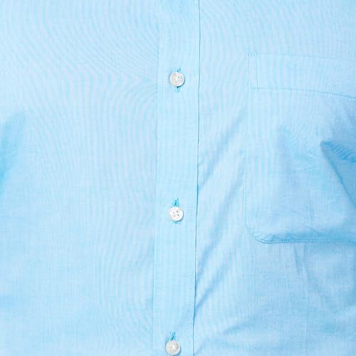 Image of Raymond Men's Slim Fit Solid Pattern Pure Cotton Semi Cut Away Collar Full Sleeve Formal Shirt