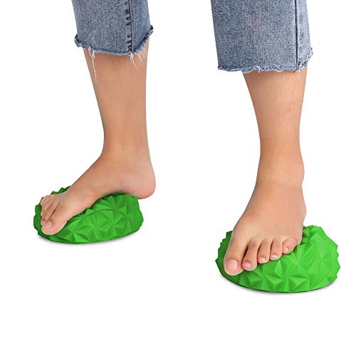 Pwshymi Comfortable Yoga Half Ball Massage Ball for Home for Sports (Green)