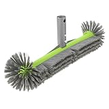 HIAKDOFT Cepillo De Limpieza De Piscina Depuración Fregar Nadar Cepillo para De Piscina para Piscinas Limpiadores De Piscinas Limpiador De Piscinas Escombros Grey Aluminio