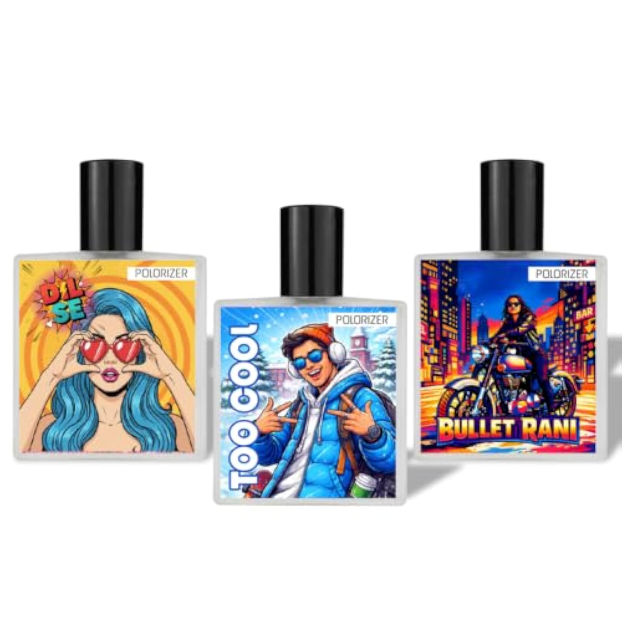 Comic Collection Perfume Combo for Men & Women, 3 x 50 ml