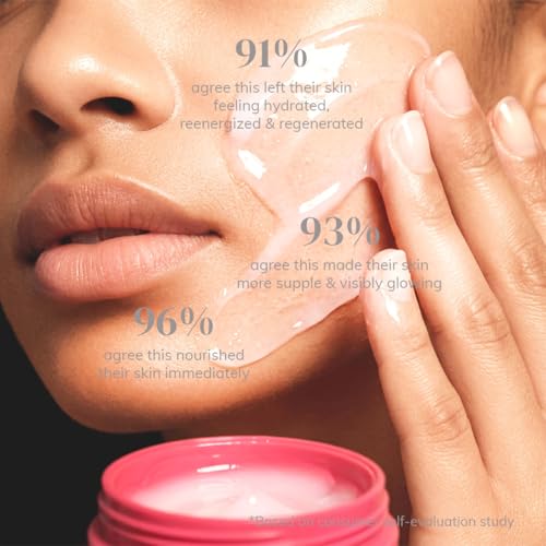 Image of Clayco Hydrating Rice & Sake Sleep Mask | Clay Face Mask for Glowing Skin | Japanese Skincare Collagen Mask | Sulfate-Free Vegan Night Cream For Women | Best Skin Care Product For Glass Skin