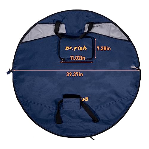 Dr.Fish Bolsa de Pesca Taco Wader, Bolsa de Pesca Dobrável, Tecido Oxford Impermeável com Malha de P