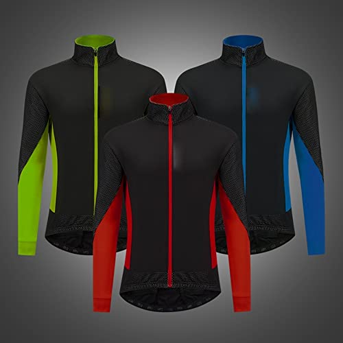 Roupas de segurança de alta visibilidade, jaquetas de ciclismo masculinas para ciclismo, corta-vento