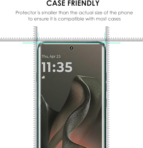 Image of Uyiton Privacy UV Tempered Glass for Motorola Edge 60 Pro (6.7 Inch) | Anti-Spy Curved Screen Protector | 9H Hardness | Ultrasonic Fingerprint Compatible | HD Clarity | Bubble Free UV Installation | Case Friendly