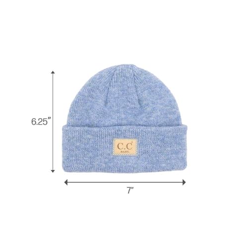 C.C Babies' Winter Knit Plain Cuff Skull Cap Beanie Hat4