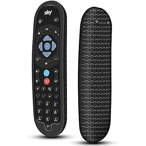 Cover for SKY Q Bluetooth Remote Control EC201 EC202 2020, Protective Silicone Case SKY Q New Remote Controller Sleeve Skin Holder Battery Back Protector Universal Replacement-Black Cover