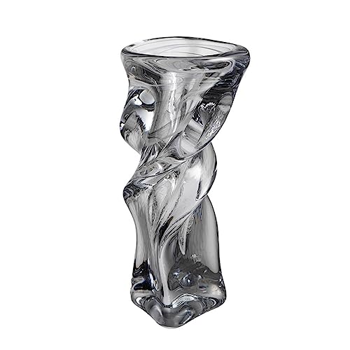 Vases à fleurs en verre de 13 pouces pour décoration de table à manger et salon chaleureux