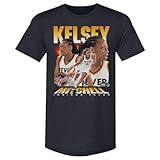 500 LEVEL Kelsey Mitchell Indiana Fever Vintage Men's Premium T-Shirt (Tri Navy, X-Large)