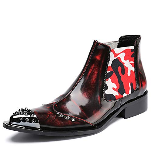 Ankle Boots For Men Pointed Wing Tip Mens Chelsea Boots Office Party Business Holiday Club For Show The First Layer Of Cowhide