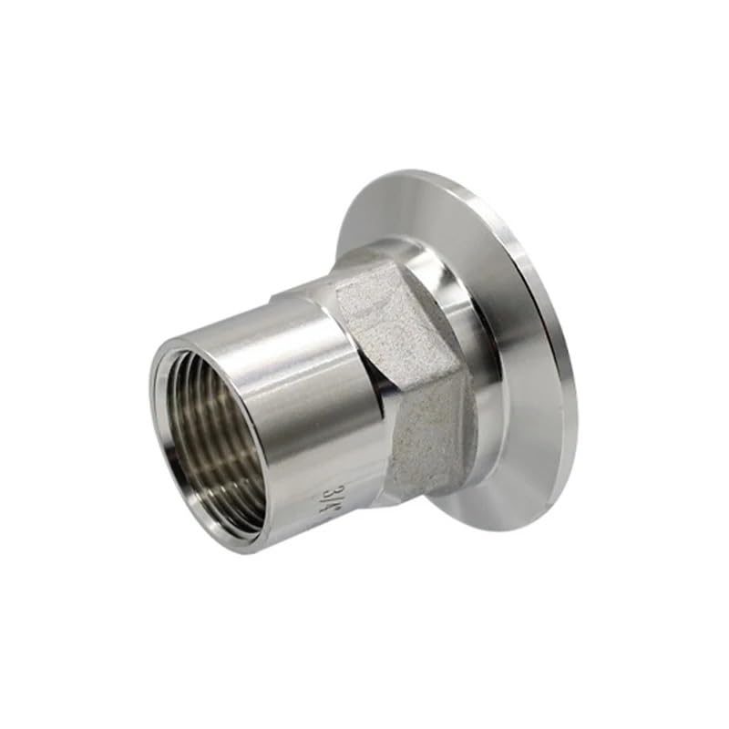 Adaptador hexagonal Tri Clamp de acero inoxidable con rosca 1" BSPT 7