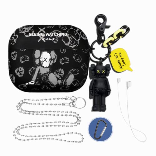 Big Fang AirPods ��3���� Kaws �ی�P�[�XAirpod Case 3 Airpod TPU ��? ������� TPU ������ �\�t�g�P�[�X 360 ���h�~ �ϏՌ� ���E�ȒP ���C�����X�[�d���T�|�[�g ��3���� �P�[�X �J���r�i �����O�t