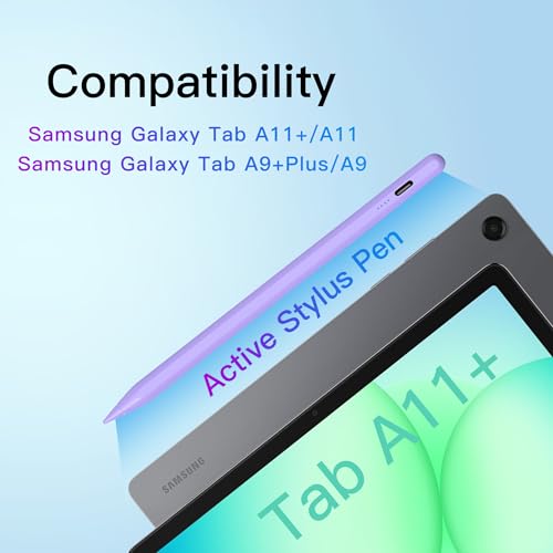 Image of Tab A11+ Stylus Pen for Samsung Galaxy Tab A11 /A9 /A9+Plus Android Tablet Fast Charging, Precise S Pencil Touchscreens Stylists (Purple)