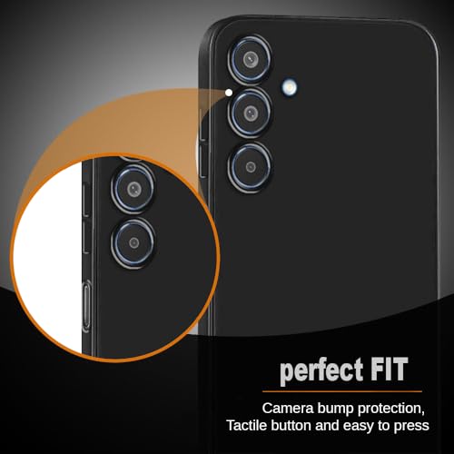 Image of Back Cover for Samsung Galaxy M35 5G | Full Camera Protection | Premium Liquid Silicon Case | Flexible Bumper Case for Samsung Galaxy M35 5G (Black)