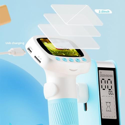 Microscopio para niños Headerbs con pantalla de 2" y luz LED ajustable 3