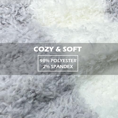 Image of Womens Fuzzy Socks, Cozy Fluffy Slipper Sock, Soft Winter Plush Socks Comfy Home Sleep Xmas Gift for Adults