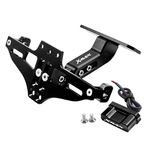 �o�C�N���i �ɓK�����郄�}�n X-MAX 125 XMAX125 XMAX XMAX-125 �S�N�� �I�[�g�o�C�p �����\ �i���o�[�v���[�g�z���_�[ �i���o�[�v���[�g�t���[�� ���C�g�u���P�b�g(Black)
