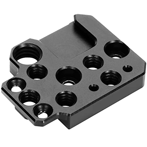 Image of Side Extension Plate for DJI Ronin S /SC /RS2 /RSC2,Monitor Holder Mount with 1 /4 3 /8 Threaded Holes Cold Shoe, Stabilizer Extension Plate for Video Light, Microphone, Monitor