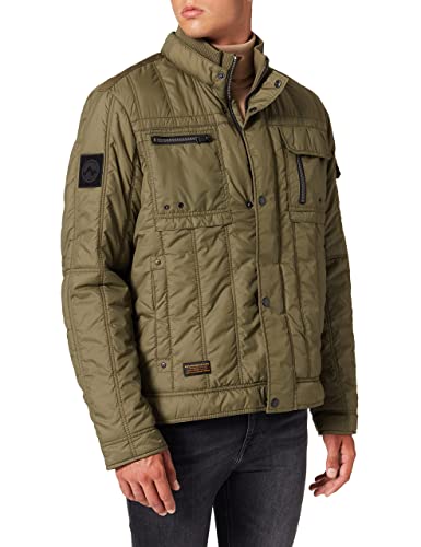camel active Herren 4302106u99 Jacke, Olive Night, 52