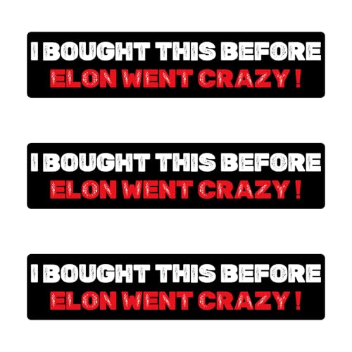 3pcs Magnetic Anti Elon Bumper Stickers