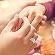 BYNYXI Couple-Ringe mit Dino-Design: 2 Stadionring-Silber-Verlobungsringe für Damen und Herren