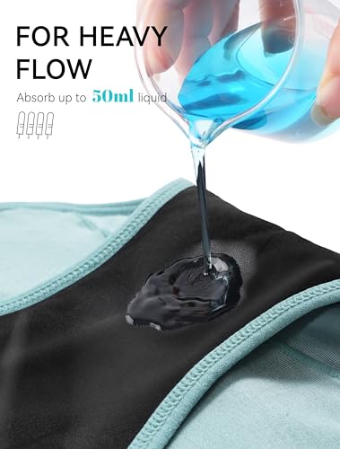 Period Underwear for Women and Teens Heavy Flow Menstrual Panties Incontinence Leakproof 7 Pack3