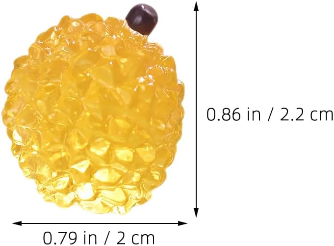 SUPVOX Luminous Fruit Decoration 20 Pcs Miniature Fake Fruit Figurines Artificial Ornament for DIY Crafts Photography Props Dollhouse Home Decor Shop Window Display