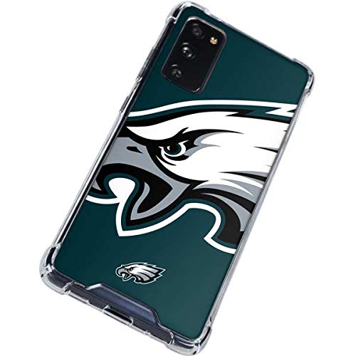 Skinit Clear Phone Case Compatible with Galaxy S20 FE - Officially Licensed NFL Philadelphia Eagles Large Logo Design