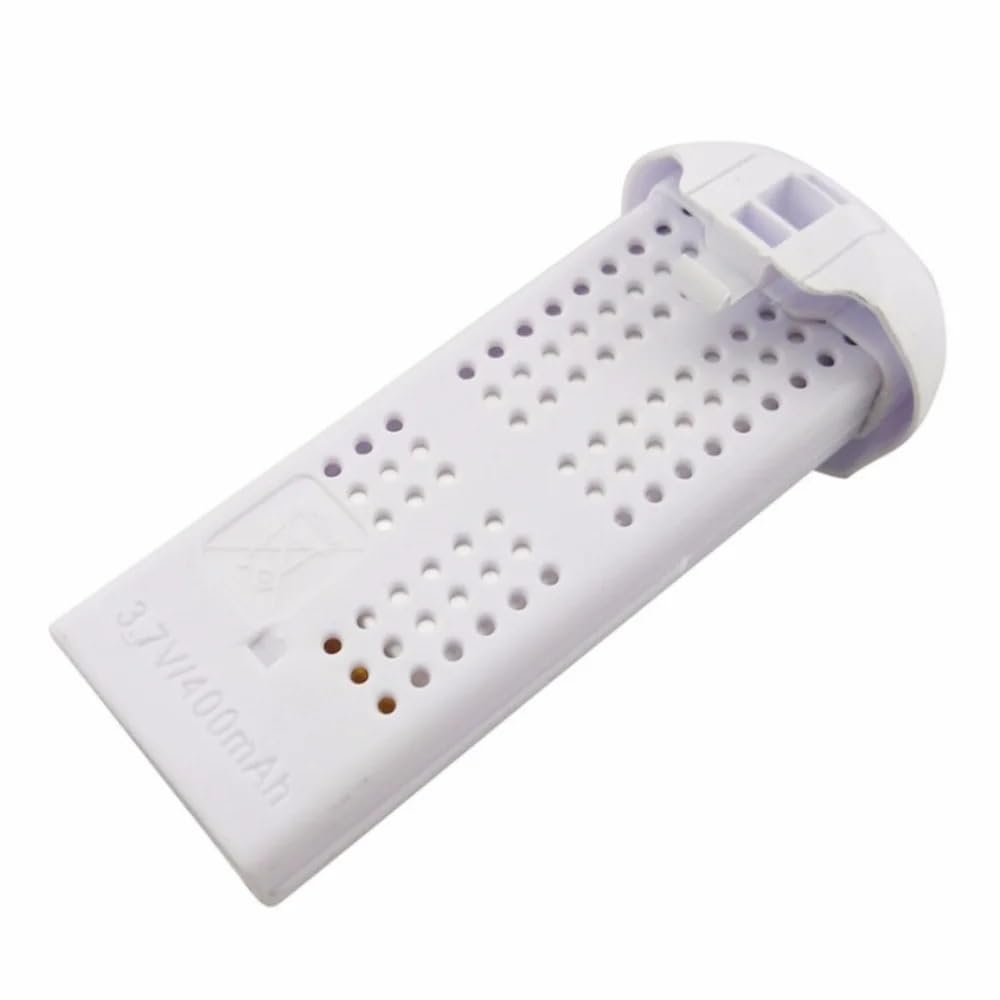 Compatibile con Syma X22 Series Batteria Li-ion 3.7V 400mAh | Scarica stabile, capacità adeguata, alimentazione sicura per volo drone(White-2PCS)